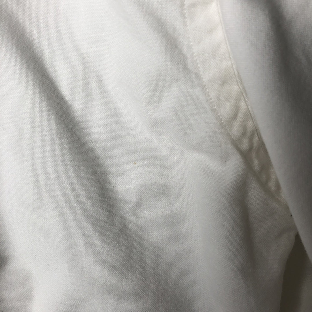 Ralph Lauren YARMOUTH long sleeve button down shirt, men's size M cotton white type Vintage Second Hand