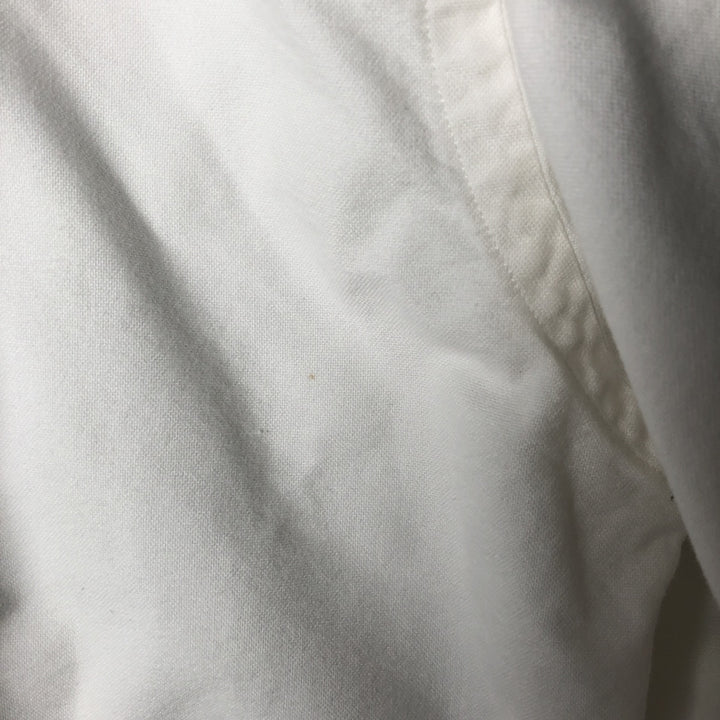 Ralph Lauren YARMOUTH long sleeve button down shirt, men's size M cotton white type Vintage Second Hand