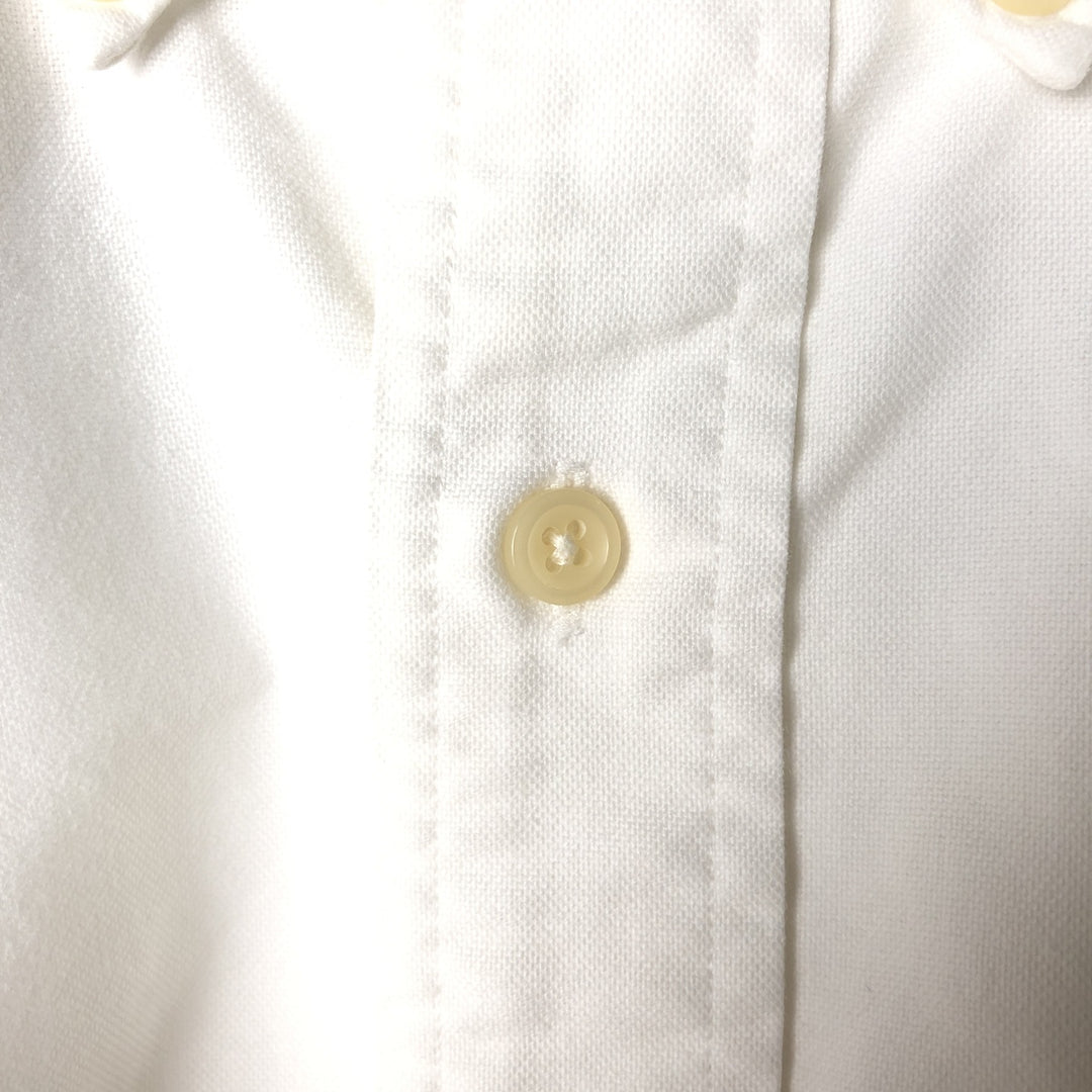Ralph Lauren YARMOUTH long sleeve button down shirt, men's size L cotton white type Vintage Second Hand