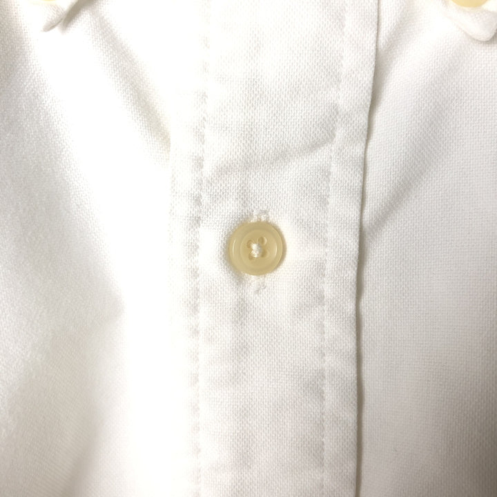 Ralph Lauren YARMOUTH long sleeve button down shirt, men's size L cotton white type Vintage Second Hand