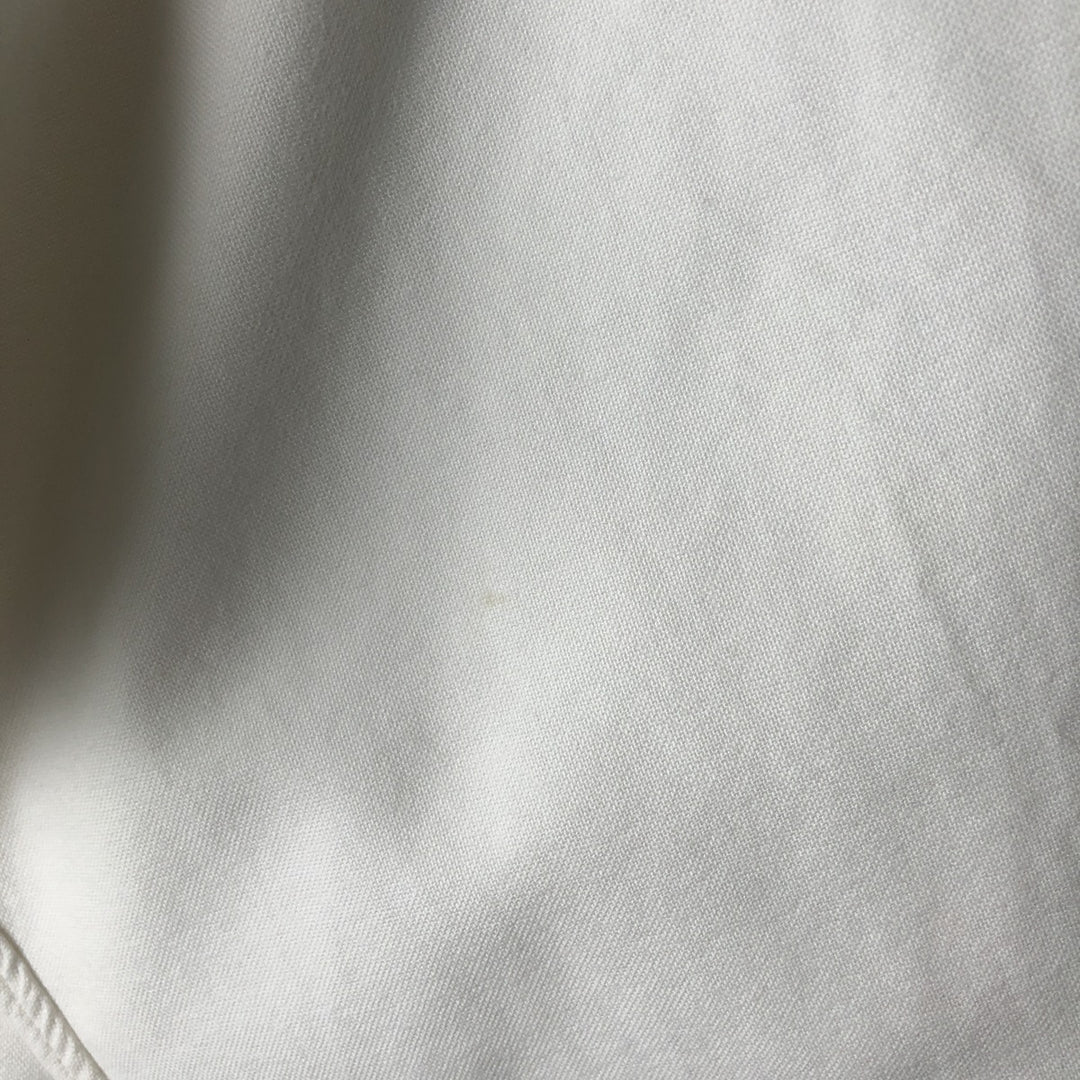 Ralph Lauren YARMOUTH long sleeve button down shirt, men's size L cotton white type Vintage Second Hand