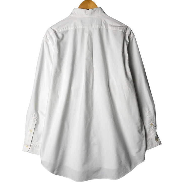 Ralph Lauren YARMOUTH long sleeve button down shirt, men's XL size cotton white type Vintage Second Hand