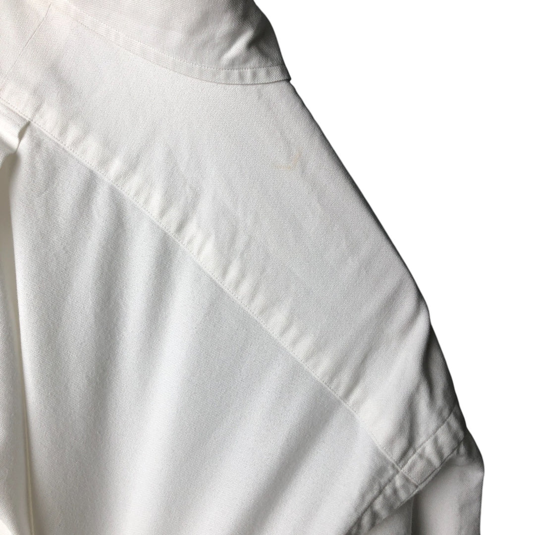Ralph Lauren YARMOUTH long sleeve button down shirt, men's XL size cotton white type Vintage Second Hand