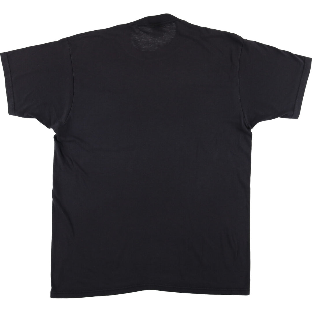 Vintage 90'S Fruit of the Loom plain pocket T-shirt, men's size XL unclear black type Vintage Second Hand