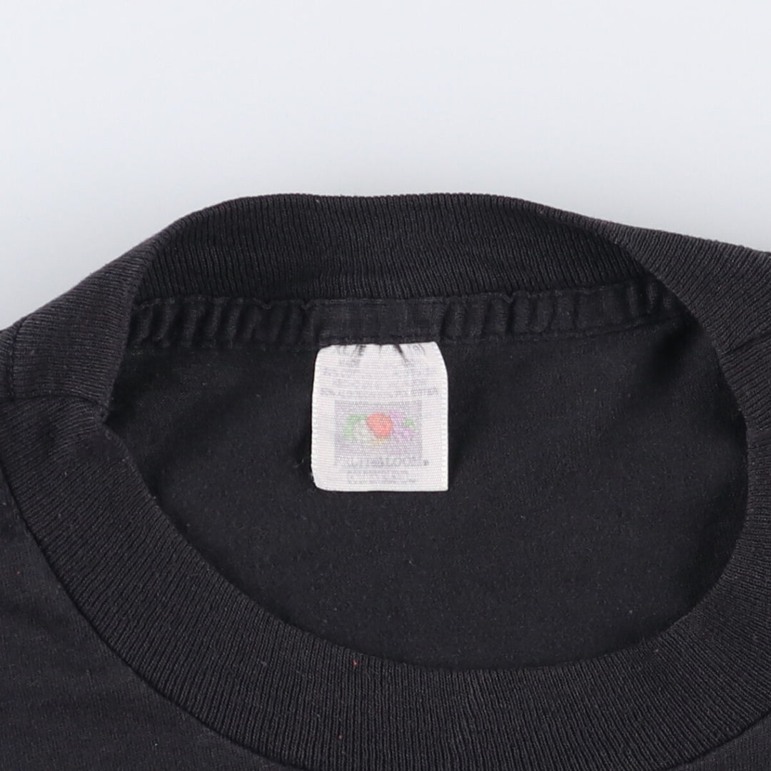 Vintage 90'S Fruit of the Loom plain pocket T-shirt, men's size XL unclear black type Vintage Second Hand