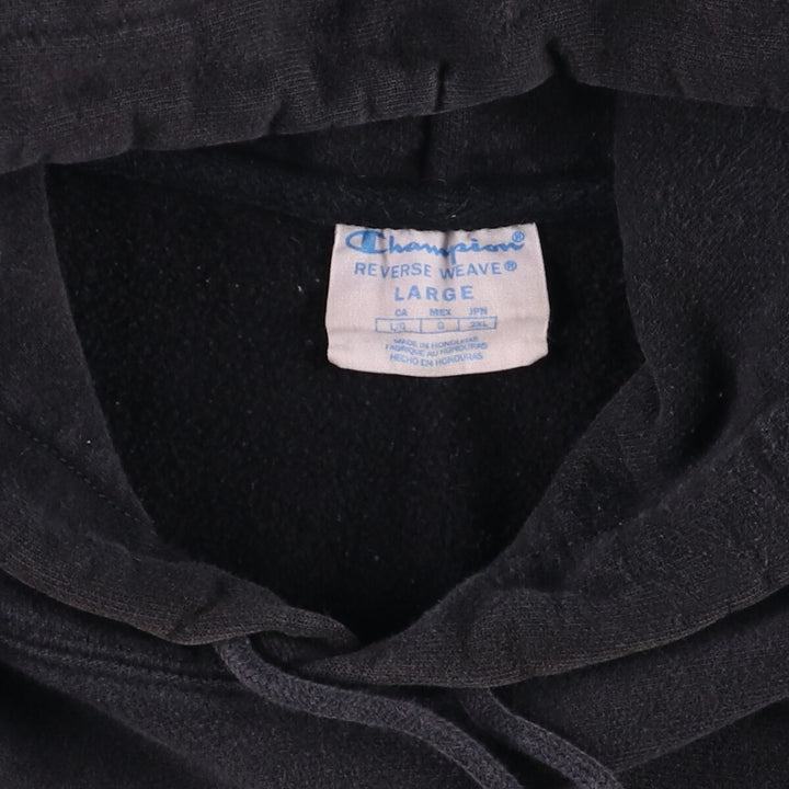 Champion REVERSE WEAVE Reverse Weave Sweat Pullover Hoodie Men's L size cotton black type Vintage Second Hand