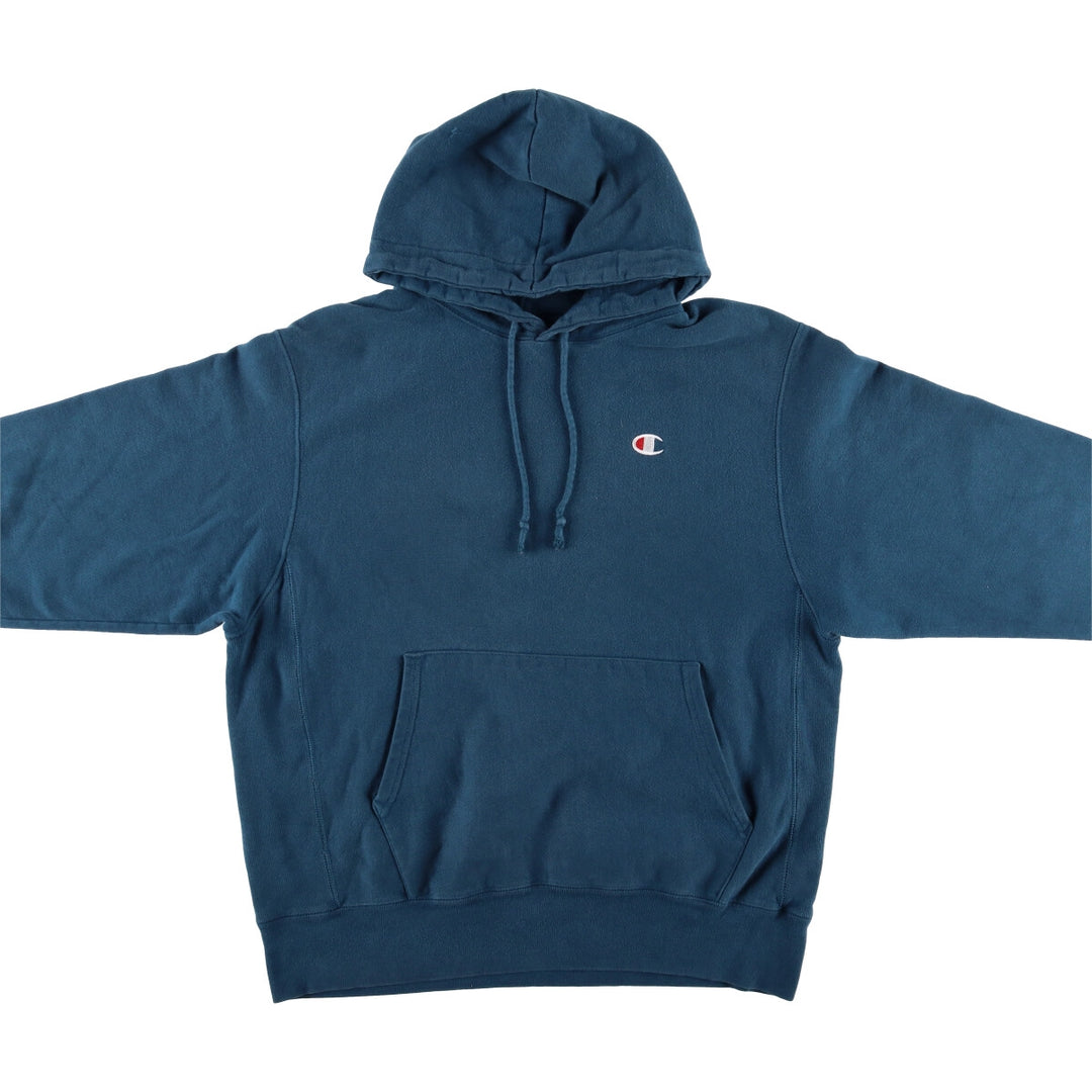 Champion REVERSE WEAVE Reverse Weave Sweat Pullover Hoodie Men's L size cotton Navy blue Vintage Second Hand
