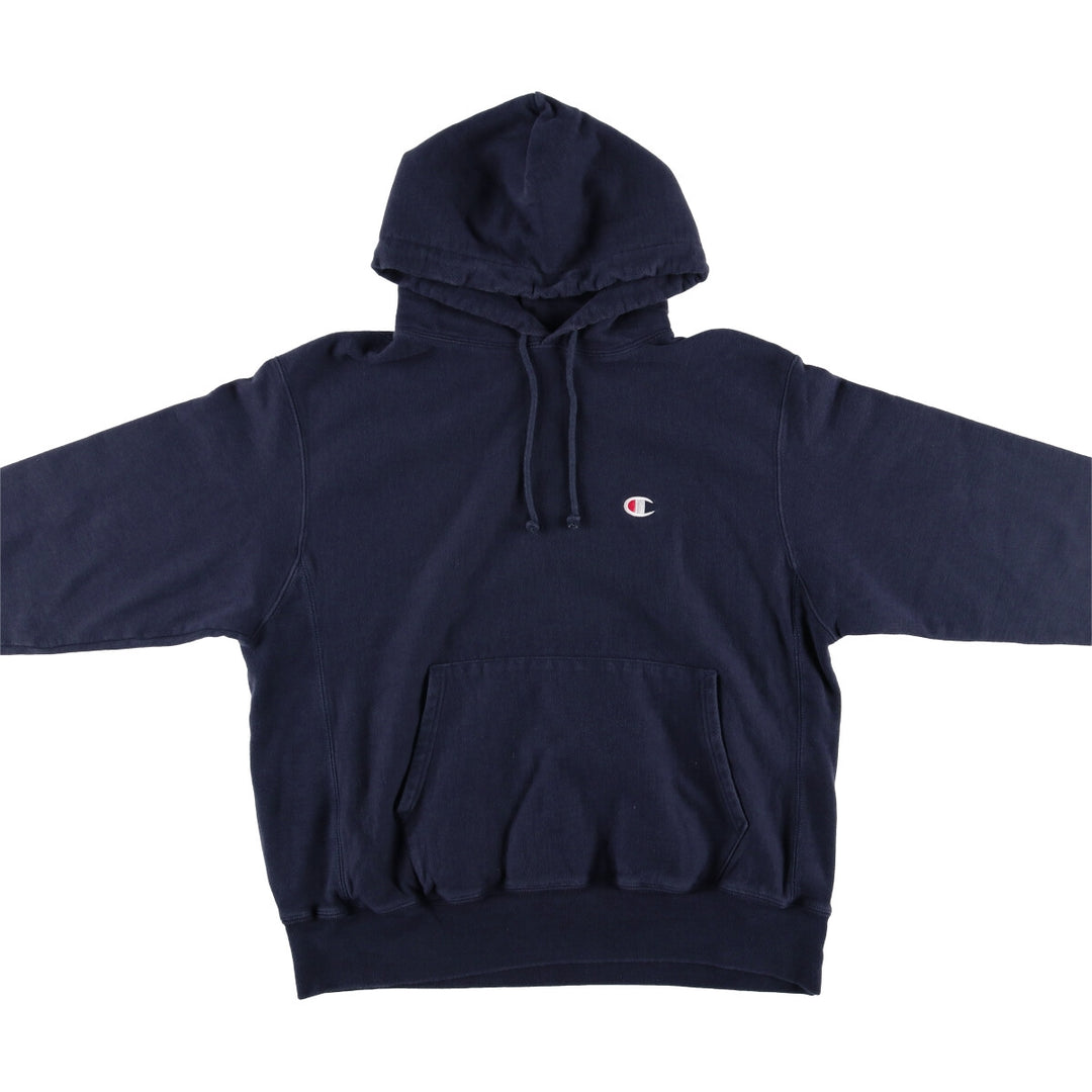 Champion REVERSE WEAVE Reverse Weave Sweat Pullover Hoodie Men's L size cotton navy blue type Vintage Second Hand