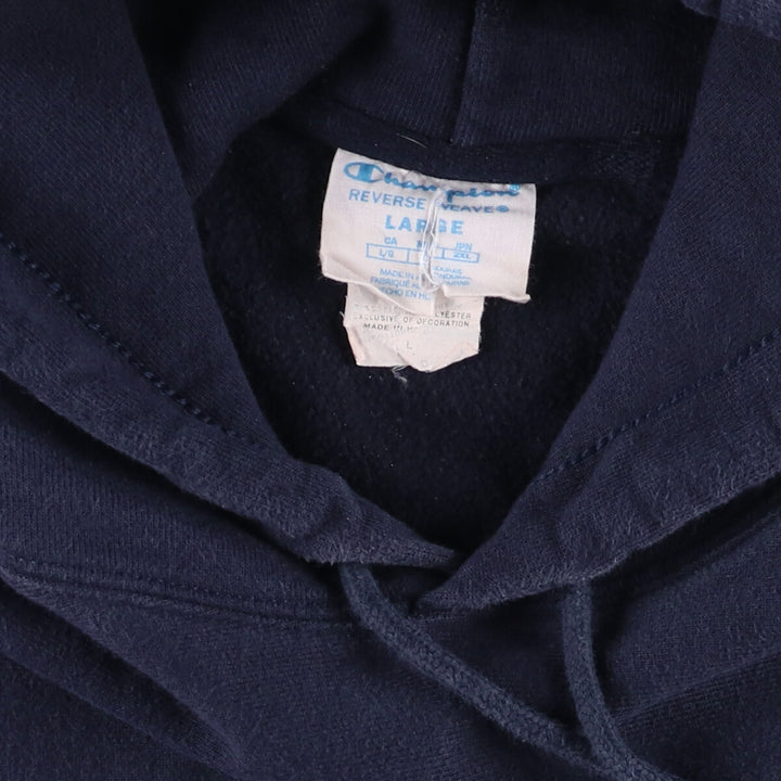Champion REVERSE WEAVE Reverse Weave Sweat Pullover Hoodie Men's L size cotton navy blue type Vintage Second Hand
