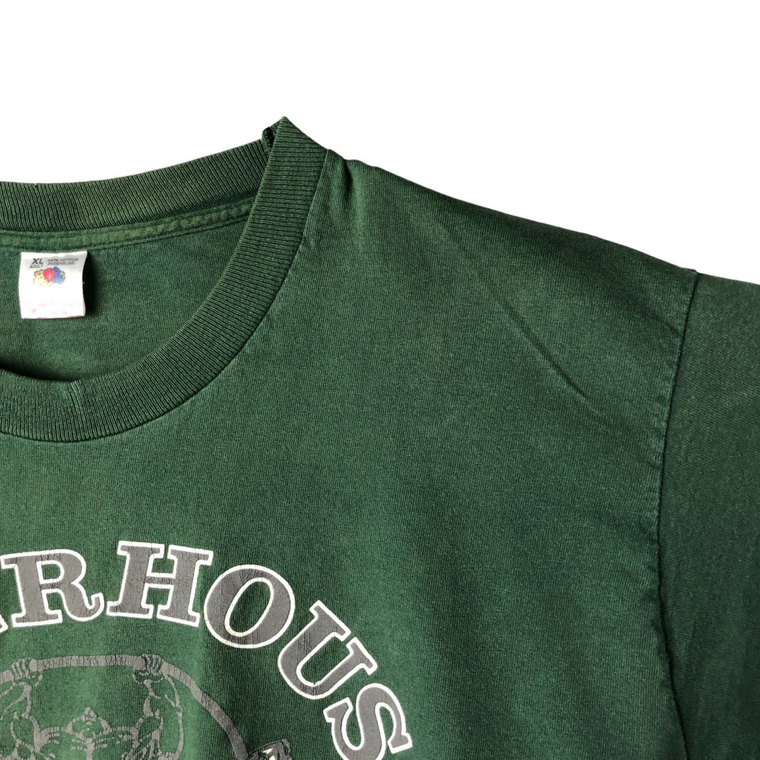 90'S Fruit of the Loom Advertising T-shirt Made in USA Men's XL Vintage cotton green type Vintage Second Hand