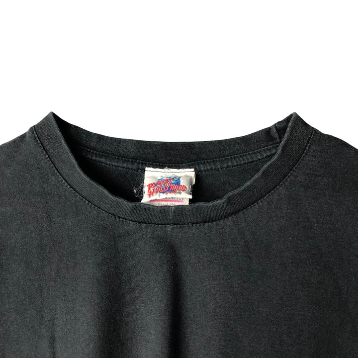 B AND C PLANET HOLLYWOOD Advertising T-shirt, Men's XL cotton black type Vintage Second Hand