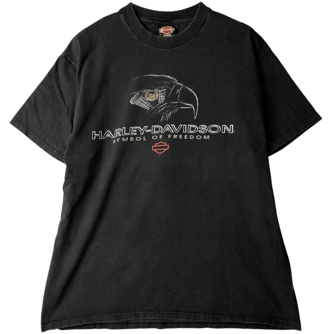 90'S Harley-Davidson Motorcycle Bike T-shirt Made in USA Men's XL Vintage cotton black type Vintage Second Hand