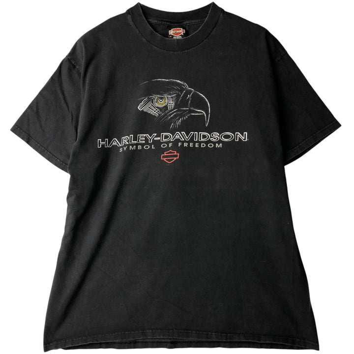 90'S Harley-Davidson Motorcycle Bike T-shirt Made in USA Men's XL Vintage cotton black type Vintage Second Hand