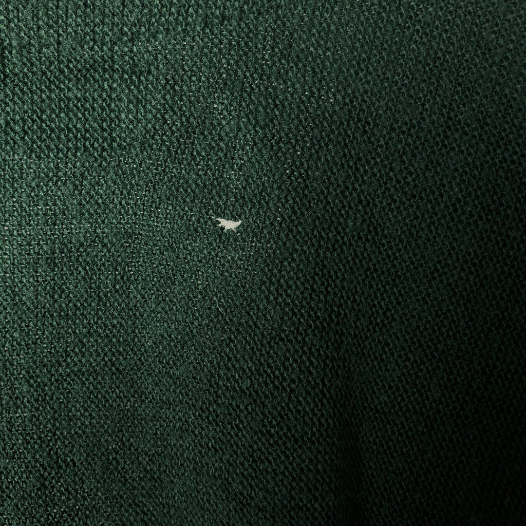 IZOD Acrylic Knit Cardigan, Made in USA, Men's XL acrylic Green type dark green Vintage Second Hand