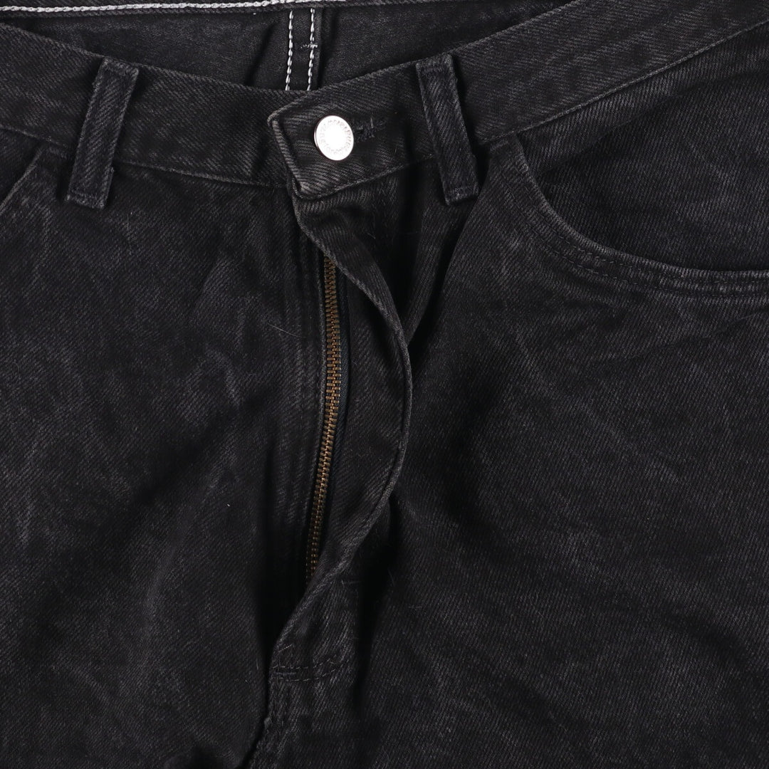Wrangler Men's Black Denim Shorts, Size W34 cotton black type Vintage Second Hand
