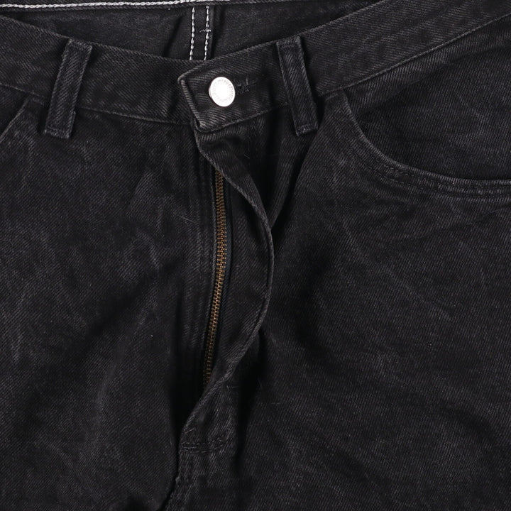 Wrangler Men's Black Denim Shorts, Size W34 cotton black type Vintage Second Hand