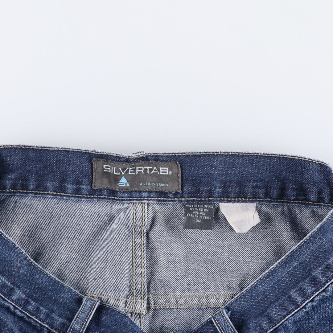 Levi's SILVER TAB Silver Tab Denim Painter Shorts, Men's Size W32 cotton blue type Vintage Second Hand