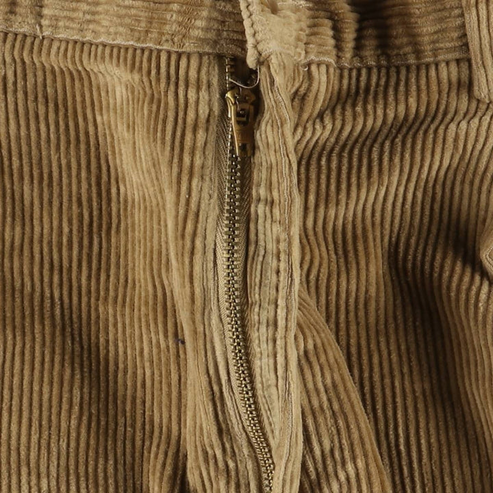 Craft & Barrow CROFT & BARROW Two-pleat Corduroy Pants, Men's, Size W34 cotton beige type brown Vintage Second Hand