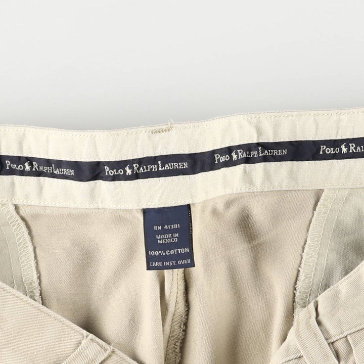 Ralph Lauren Polo Ralph Lauren Two-pleat Chino Pants Men's Size W36 cotton Beige type Vintage Second Hand