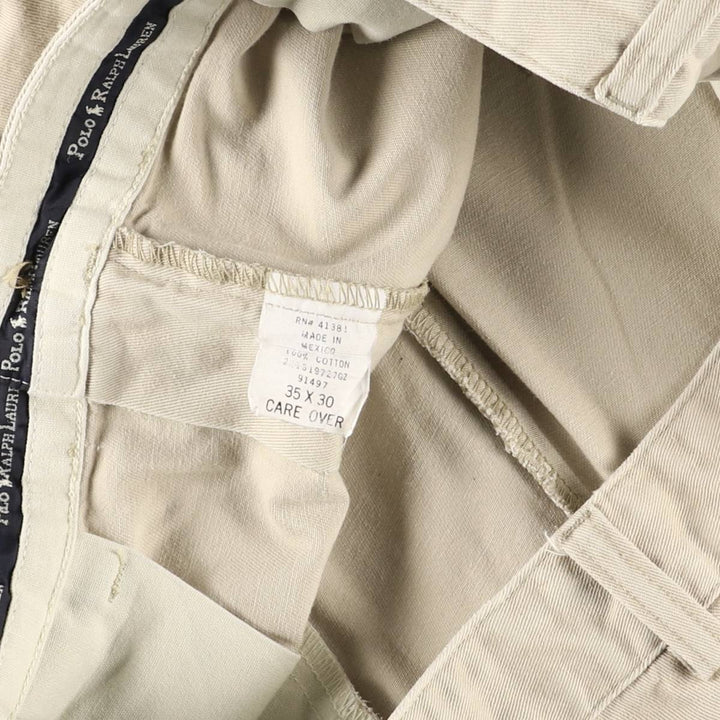 Ralph Lauren Polo Ralph Lauren Two-pleat Chino Pants Men's Size W36 cotton Beige type Vintage Second Hand