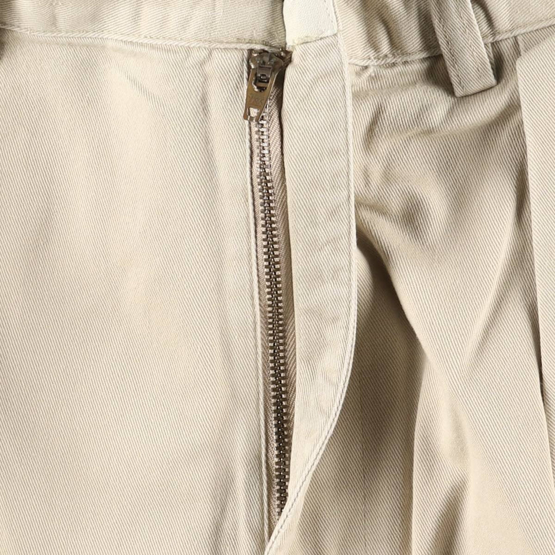 Ralph Lauren Polo Ralph Lauren Two-pleat Chino Pants Men's Size W36 cotton Beige type Vintage Second Hand
