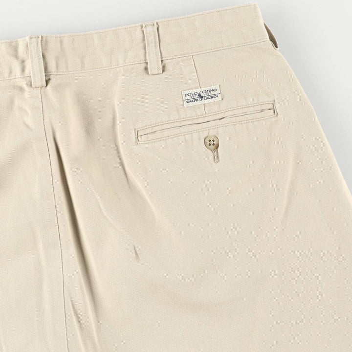 Ralph Lauren Polo Ralph Lauren Two-pleat Chino Pants Men's Size W36 cotton Beige type Vintage Second Hand