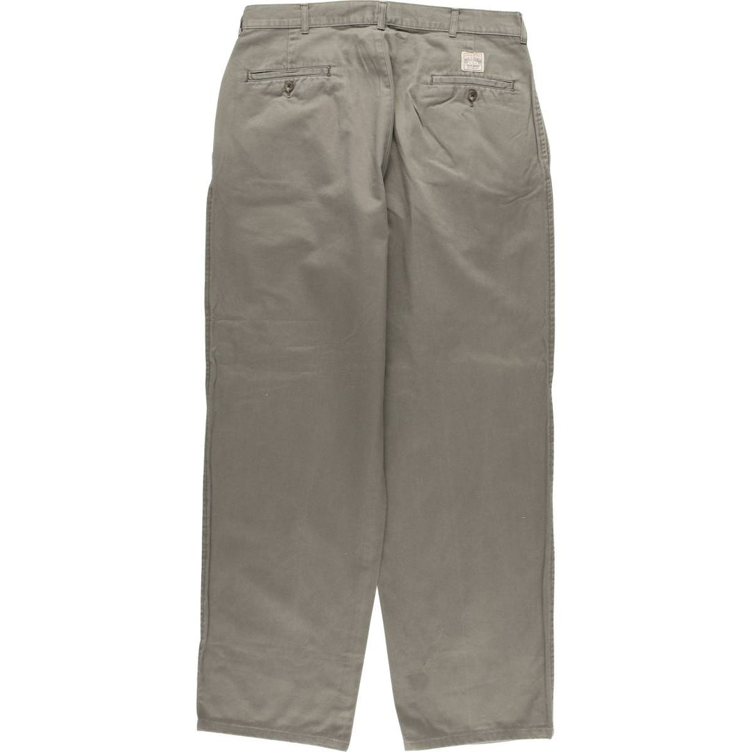 Ralph Lauren POLO by Ralph Lauren Two-pleat Chino Pants for Men, W34 equivalent cotton Khaki type Vintage Second Hand