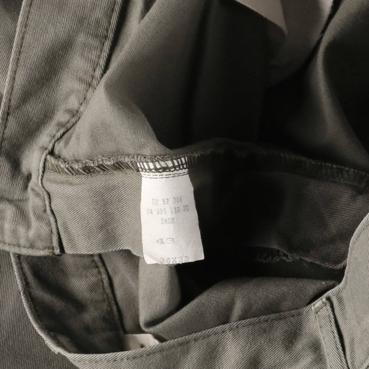 Ralph Lauren POLO by Ralph Lauren Two-pleat Chino Pants for Men, W34 equivalent cotton Khaki type Vintage Second Hand