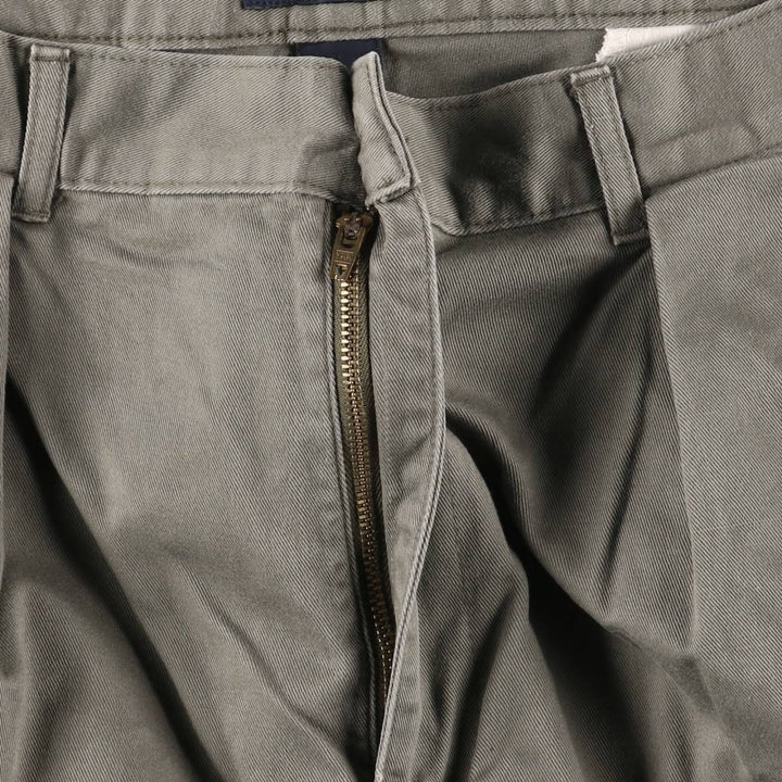 Ralph Lauren POLO by Ralph Lauren Two-pleat Chino Pants for Men, W34 equivalent cotton Khaki type Vintage Second Hand