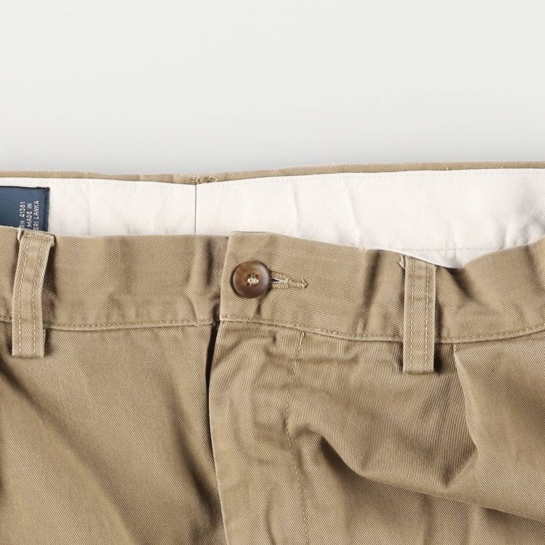Ralph Lauren POLO by Ralph Lauren ETHAN PANT, two-pleat chino pants, men's size W35 cotton Beige type Vintage Second Hand
