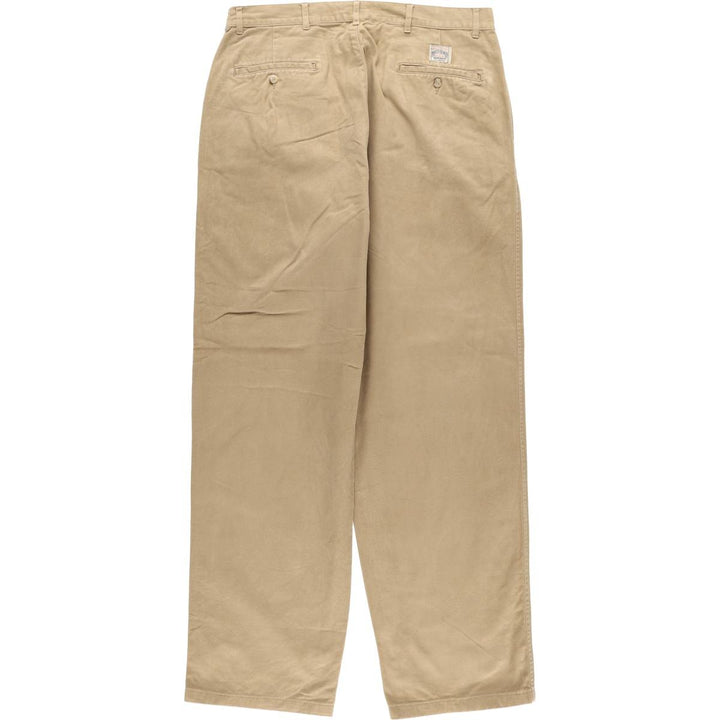 Ralph Lauren POLO by Ralph Lauren Two-pleat Chino Pants for Men, W35 cotton Beige type Vintage Second Hand