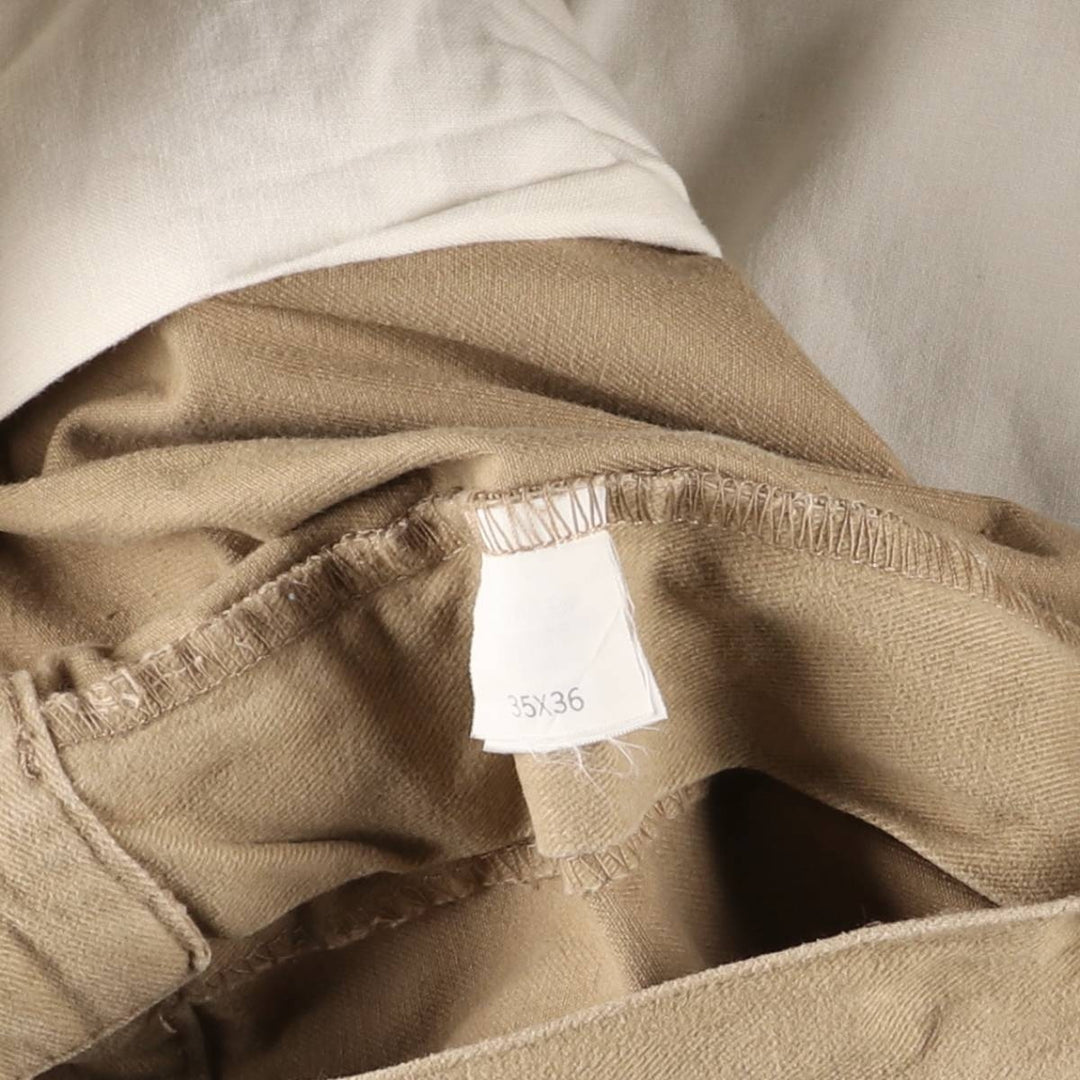 Ralph Lauren POLO by Ralph Lauren Two-pleat Chino Pants for Men, W35 cotton Beige type Vintage Second Hand