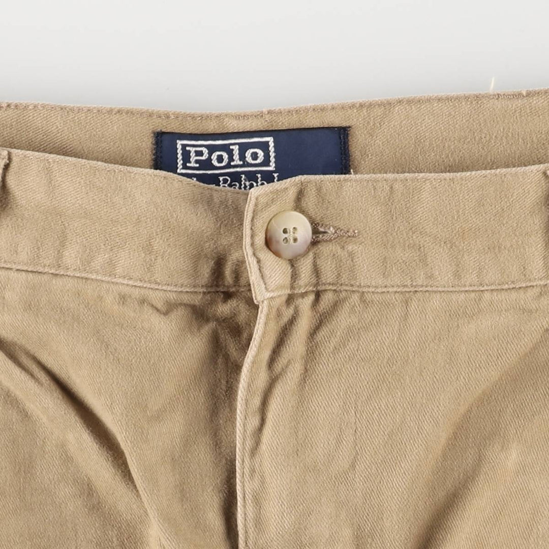 Ralph Lauren POLO by Ralph Lauren Two-pleat Chino Pants for Men, W35 cotton Beige type Vintage Second Hand