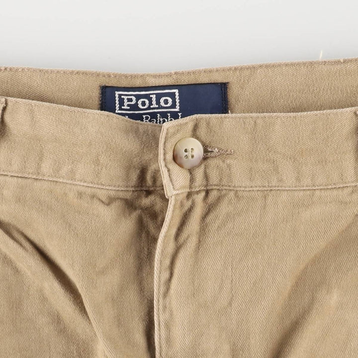 Ralph Lauren POLO by Ralph Lauren Two-pleat Chino Pants for Men, W35 cotton Beige type Vintage Second Hand