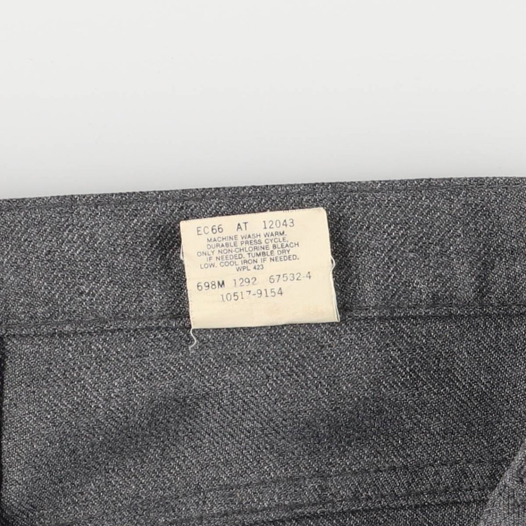 90'S Levi's STA-PREST slacks, made in the USA, men's, size W36, vintage polyester gray type Vintage Second Hand