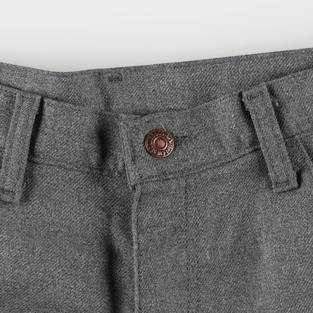 90'S Levi's STA-PREST slacks, made in the USA, men's, size W36, vintage polyester gray type Vintage Second Hand