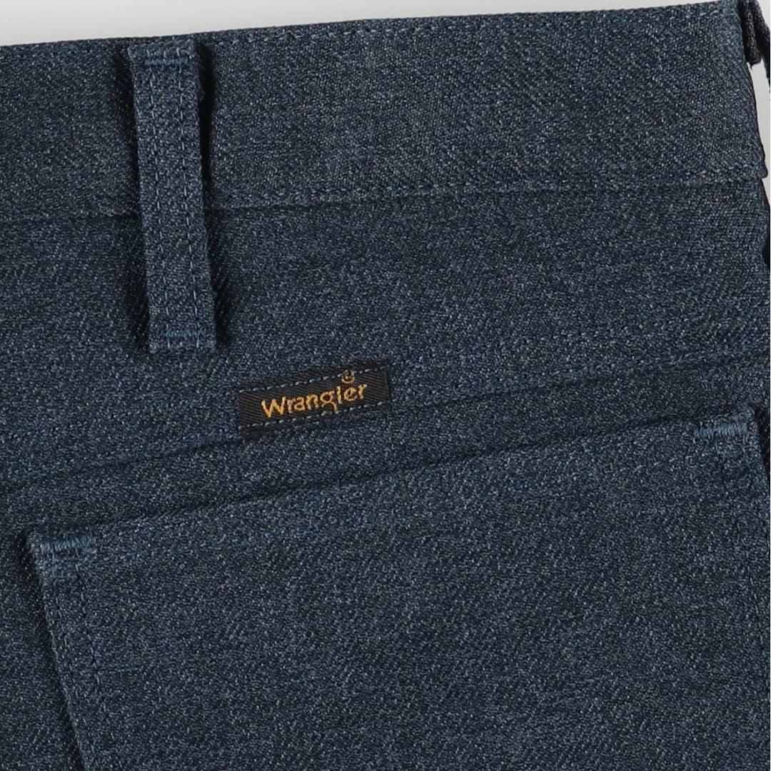 Wrangler Rancher Dress Jeans, Men's Slacks, Size W34 polyester navy blue type Vintage Second Hand