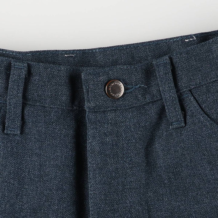 Wrangler Rancher Dress Jeans, Men's Slacks, Size W34 polyester navy blue type Vintage Second Hand