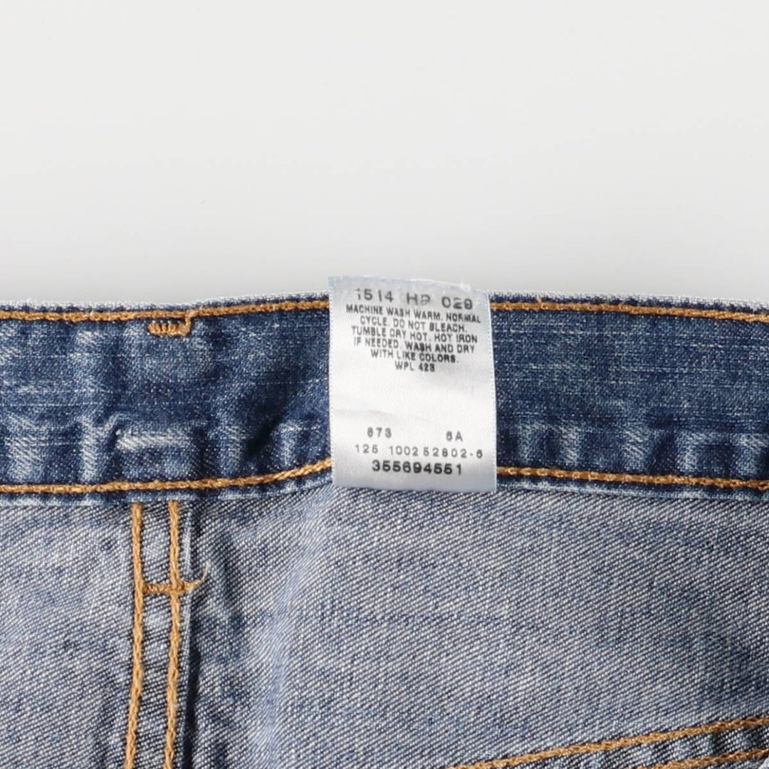 2000'S Levi's 569 Loose Straight Fit Denim Shorts/Jorts Men's Size W37 cotton blue type Vintage Second Hand
