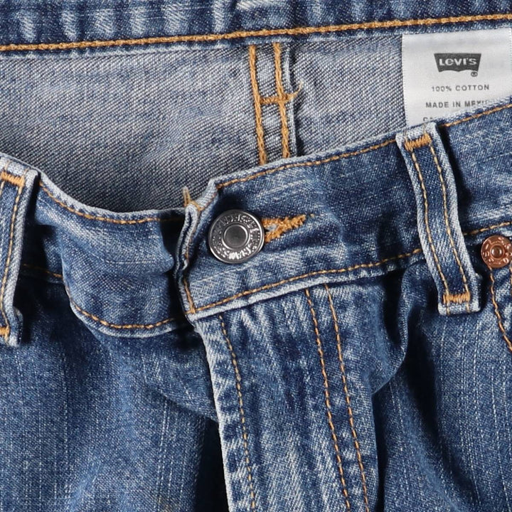 2000'S Levi's 569 Loose Straight Fit Denim Shorts/Jorts Men's Size W37 cotton blue type Vintage Second Hand