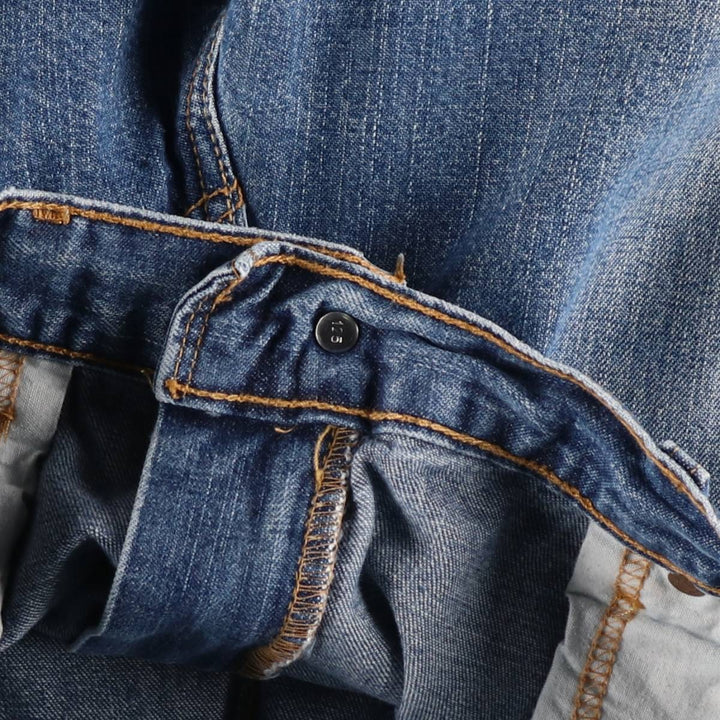 2000'S Levi's 569 Loose Straight Fit Denim Shorts/Jorts Men's Size W37 cotton blue type Vintage Second Hand