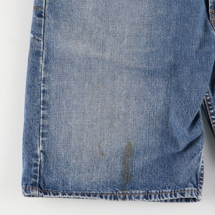 2000'S Levi's 569 Loose Straight Fit Denim Shorts/Jorts Men's Size W37 cotton blue type Vintage Second Hand