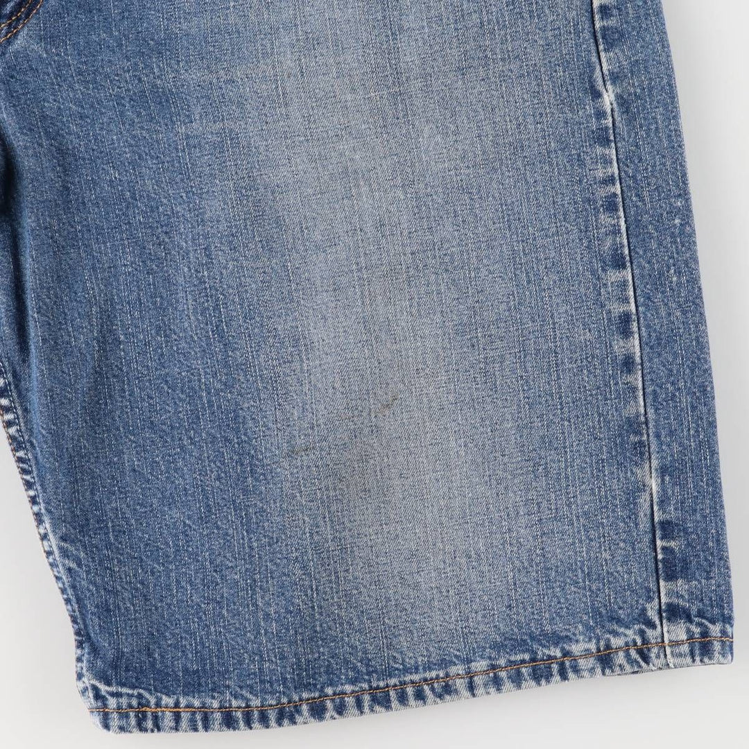 2000'S Levi's 569 Loose Straight Fit Denim Shorts/Jorts Men's Size W37 cotton blue type Vintage Second Hand