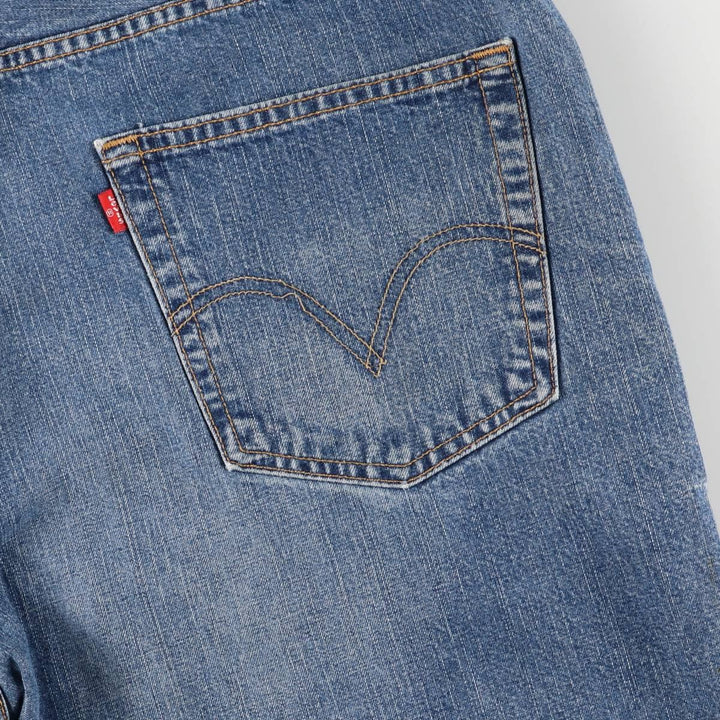 2000'S Levi's 569 Loose Straight Fit Denim Shorts/Jorts Men's Size W37 cotton blue type Vintage Second Hand