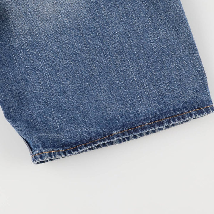 2000'S Levi's 569 Loose Straight Fit Denim Shorts/Jorts Men's Size W37 cotton blue type Vintage Second Hand