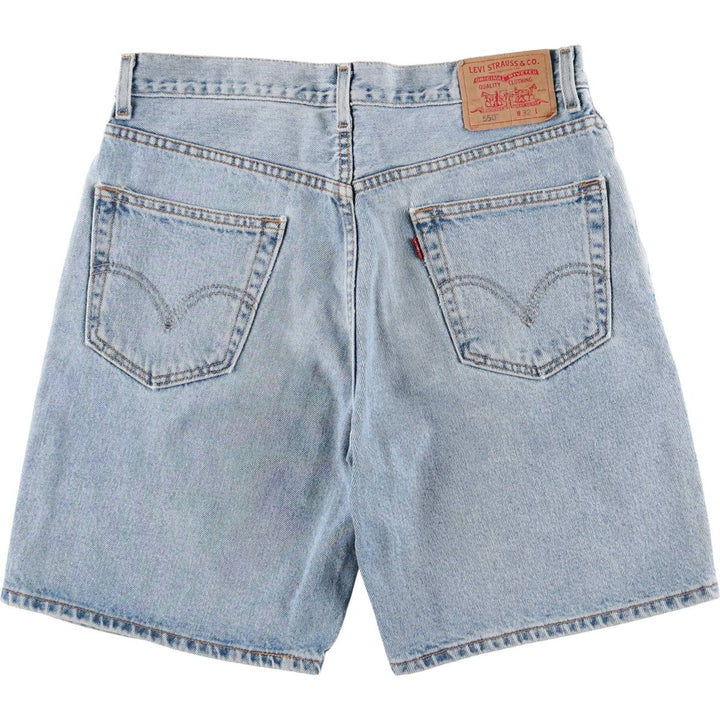 2000'S Levi's 550 Relaxed Fit Denim Shorts, Men's Size W32 cotton blue type Vintage Second Hand