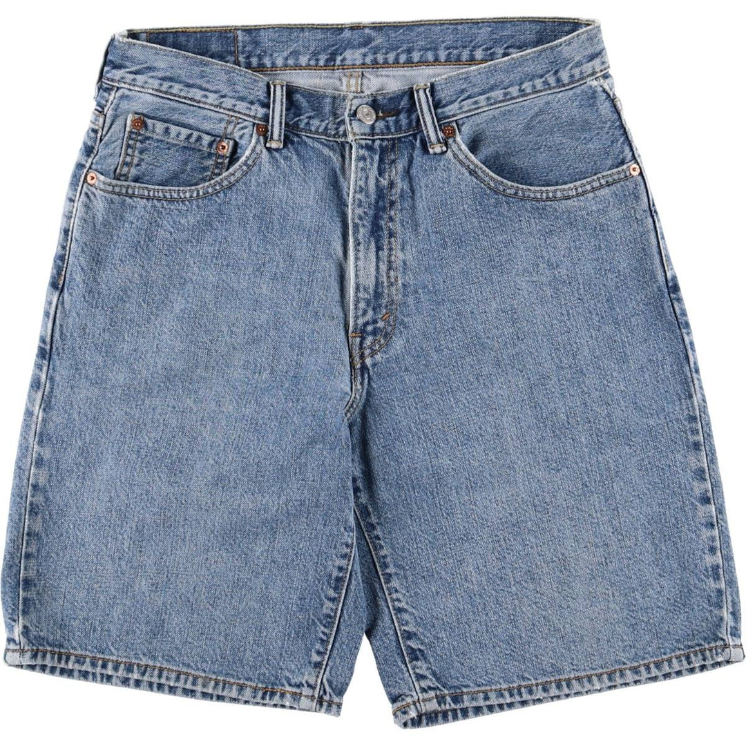 Levi's 550 denim shorts, short pants for men, size W33 cotton blue type Vintage Second Hand