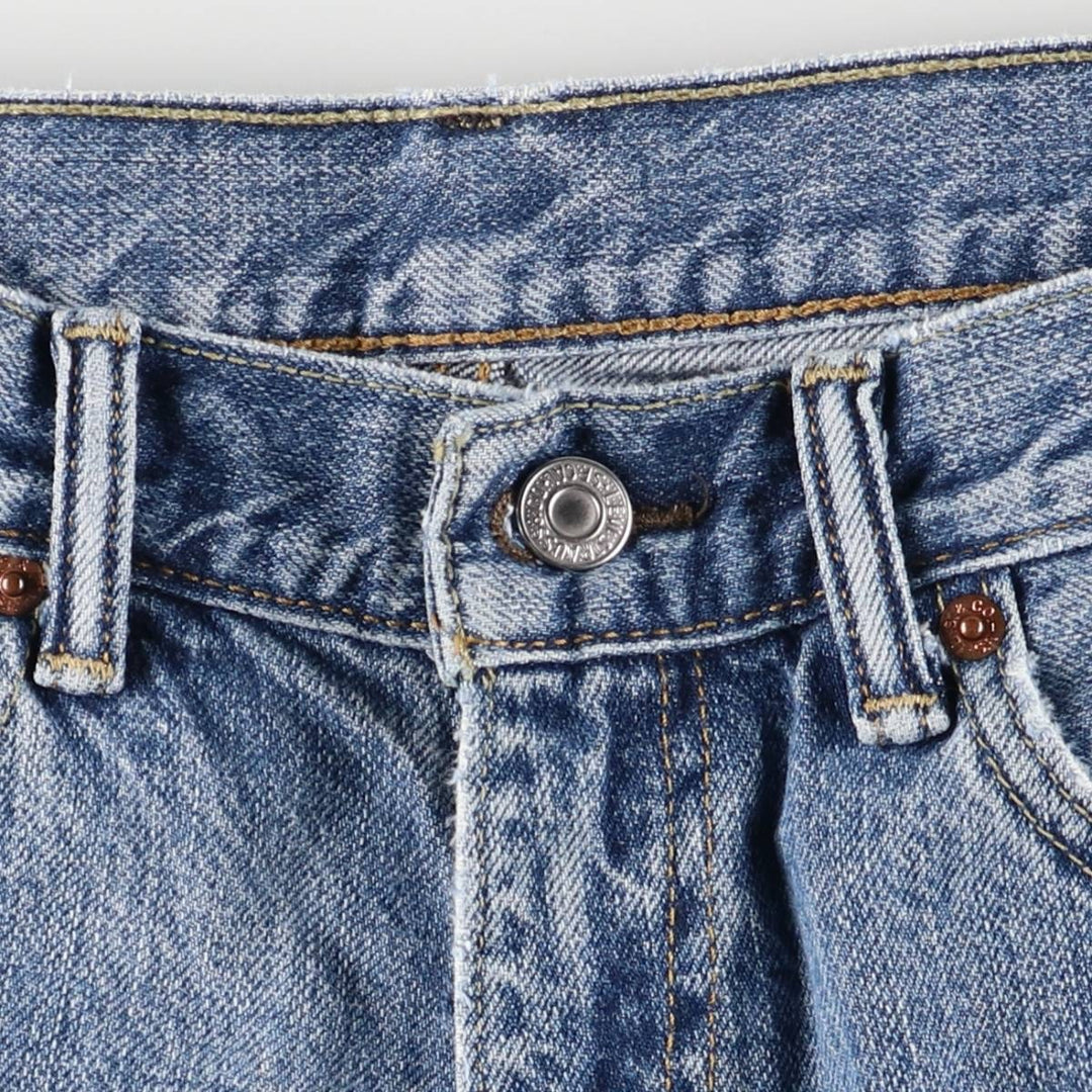 Levi's 550 denim shorts, short pants for men, size W33 cotton blue type Vintage Second Hand