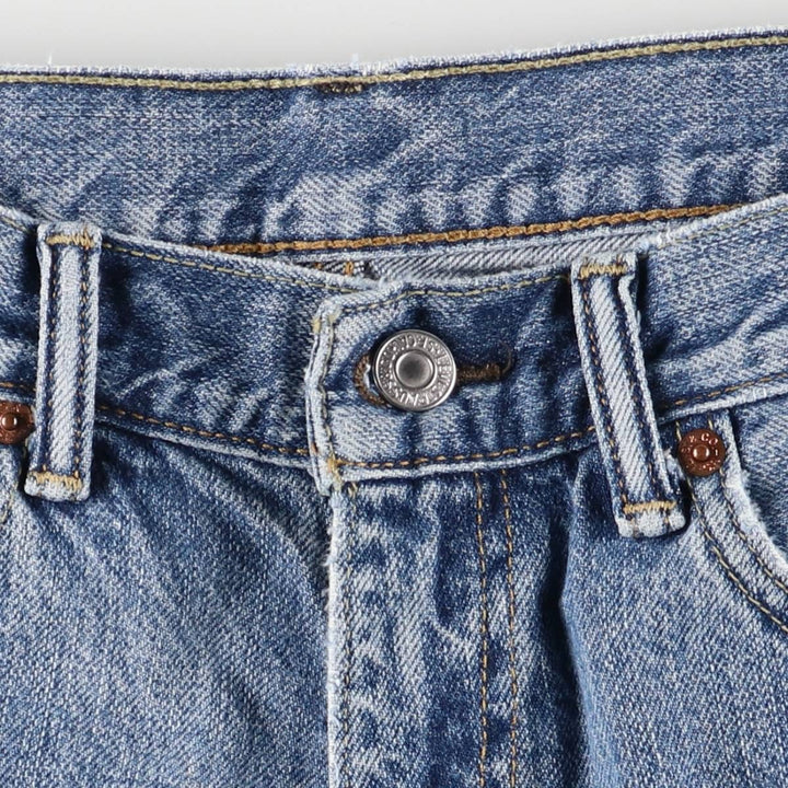 Levi's 550 denim shorts, short pants for men, size W33 cotton blue type Vintage Second Hand