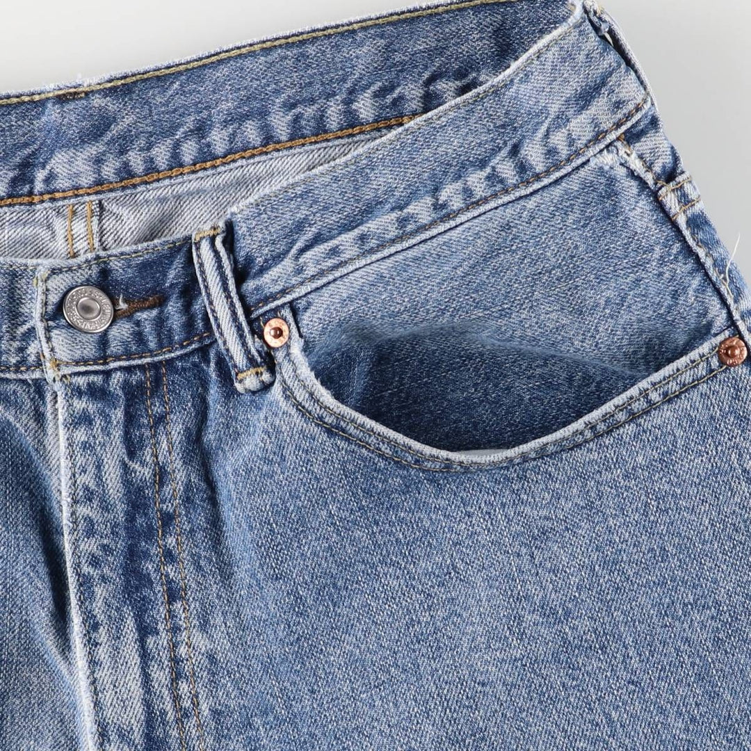 Levi's 550 denim shorts, short pants for men, size W33 cotton blue type Vintage Second Hand